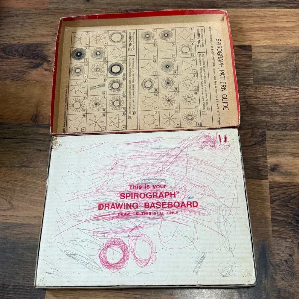 Vintage 1967 Kenner Spirograph Set No 401 Creative Drawing Toy Original Box